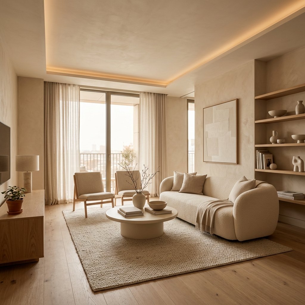 Warm Minimalism Interior Pune